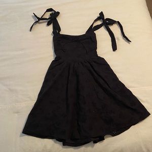 For Love & Lemons Black Marla mini dress